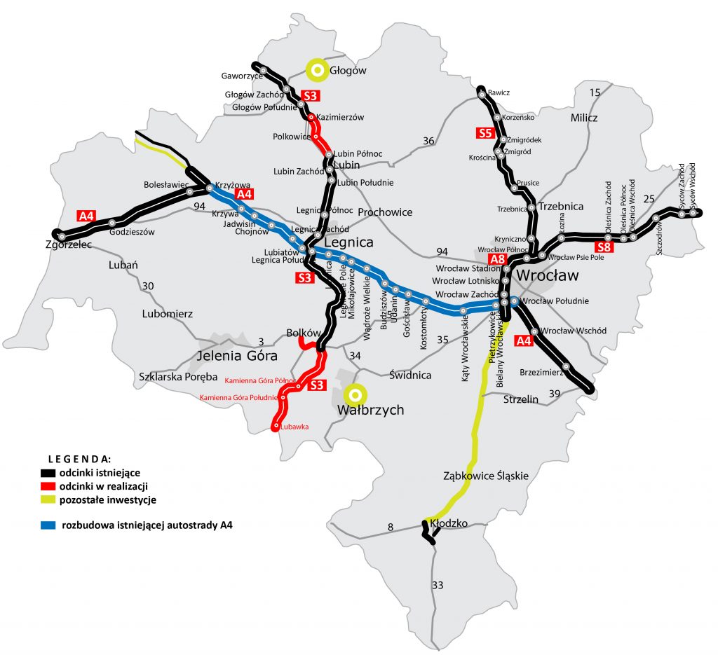 rozbudowa A4 leasing wroclaw krzyżowa